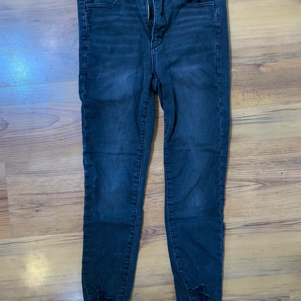 American Eagle Outfitters Black Skinny Jeans High-Rise